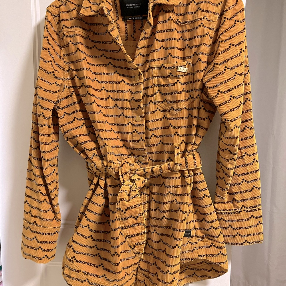 Scotch and soda corduroy moutarde shirt